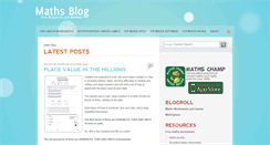 Desktop Screenshot of mathsblog.co.uk