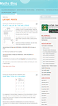 Mobile Screenshot of mathsblog.co.uk