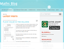 Tablet Screenshot of mathsblog.co.uk